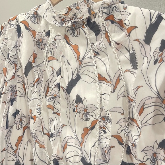 Acler White and Black Floral Dress - Picture 6 of 7